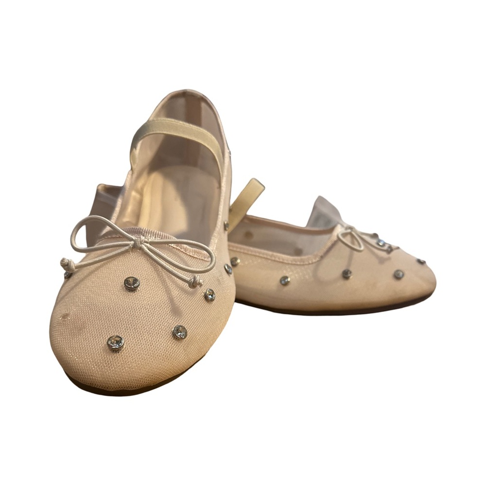 Chic Cream Flats with Rhinestone Details - Picture 2 of 8